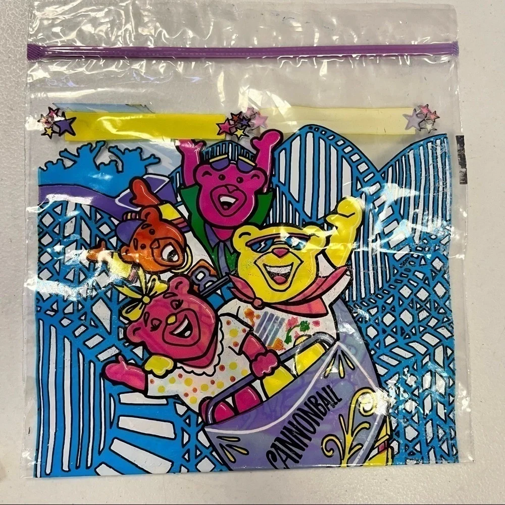 Vintage Sharks Bears Dinosaurs Plastic Sandwich Bags